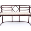 Original set Cafe Fledermaus Josef Hoffmann 1 two sits wooden bench 1